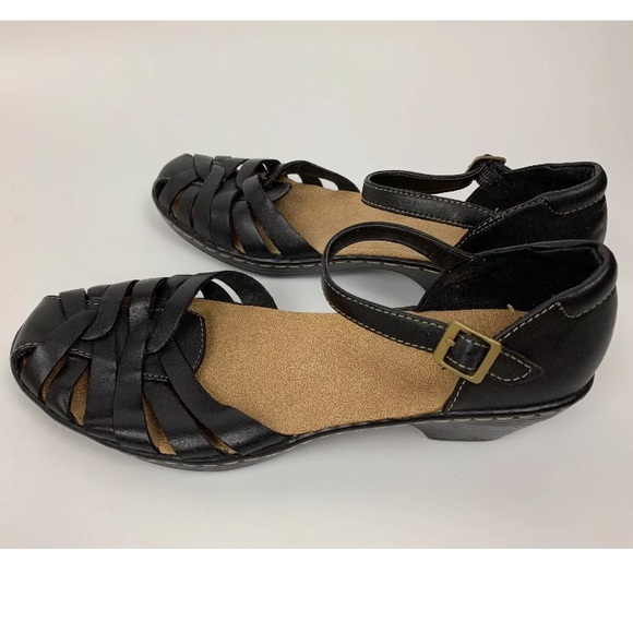 Clarks 9.5 W leather upper sandal - Picture 3 of 3